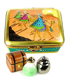 magi with gifts limoges-box - rochard