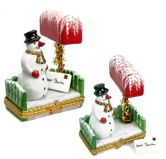 Limofwa box snowman with Christmas letter