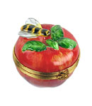 apple with bee Limoges box