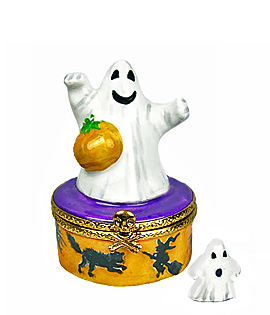 limoges box ghost with mini ghost