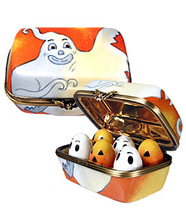 Halloween eggs in carton Limoges box