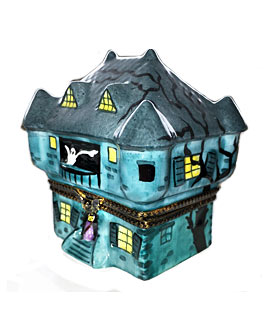 Limoges box green haunted house