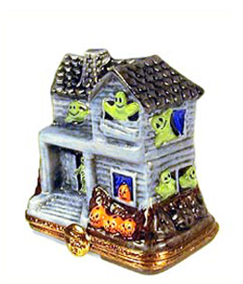 Artoria grey haunted house Limoges box