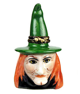 Limoges box witch head