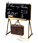 teachers chalkboard with case Limoges box