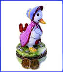 mother goose with coins Limoges box