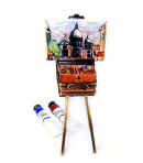 Sacre Coeur Paris painting on easel Limoges box with paints