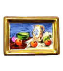 Cezanne still life in frame Limoges box