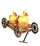 ducks on baby pull cart Limoges box