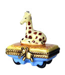baby giraffe pull toy Limoges box