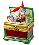 open toybox with toys Limoges box