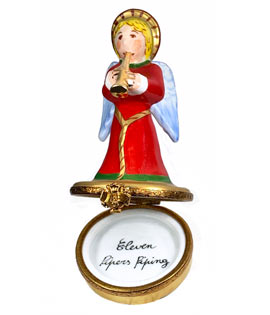 11 pipers limoges box from Artoria 12 days of Christmas