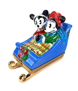 Mickey and Minnie in Sleigh