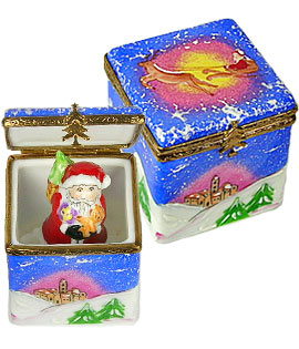 Santa jack in the box Limoges box