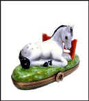 white horse Limoges box