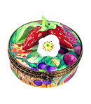 summer fruits with blossom Limoges box