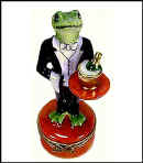 frog waiter Limoges box