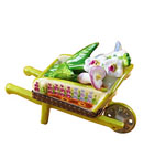 wheelbarrow with lilies limoges box