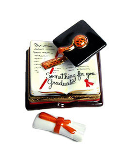 Gradiation book with cap and diploma - Something for You