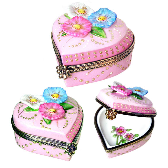 Limoges Box Hearts Collection from Bonnie's Limoges