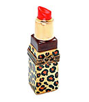 leopard print lipstick Limoges box