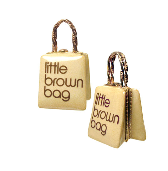 Bloomingdales Little Brown Bag Limoges Box (Rochard)