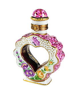 perfume with open heart Limoges box