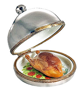 Limoges box cloche with turkey