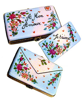 mon amour love letter Limoges box