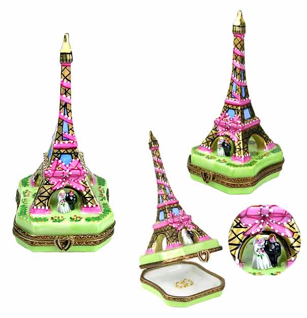 wedding Eiffel Tower Limoges box