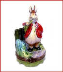 Peter Rabbit in garden Limoges box